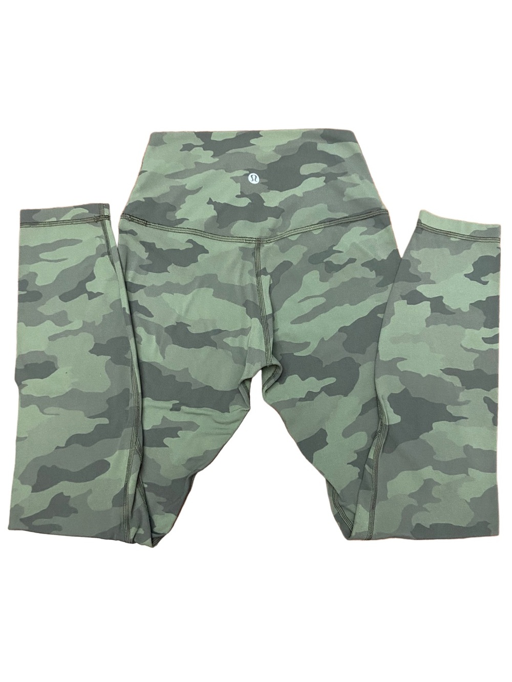 Lululemon Athletica High-Rise Camo Leggings 25” Length Army Green Women's Size 4